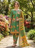 Gul Jee Bakht Collection 3pc Digital Printed Linen GJ 18