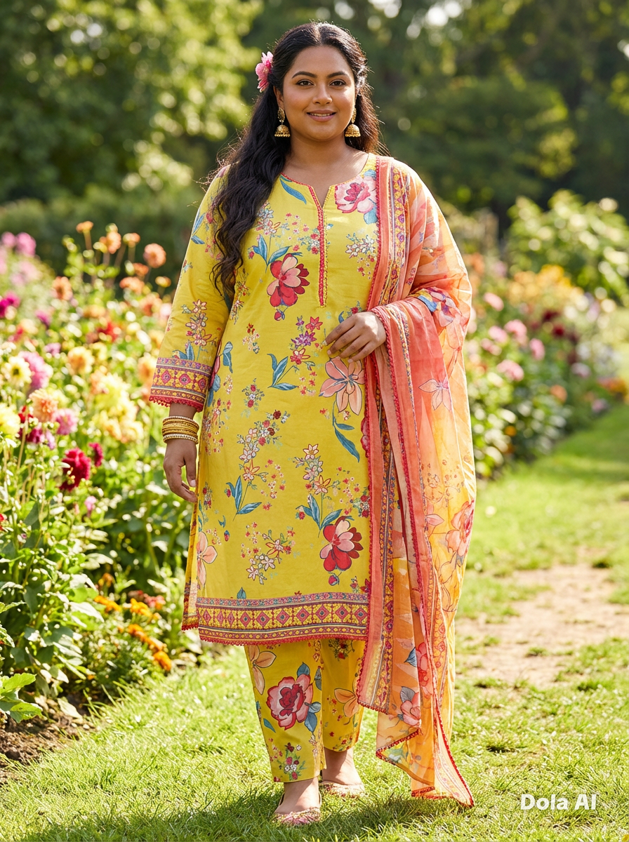 Gul Jee Bakht Collection 3pc Digital Printed Linen GJ 08