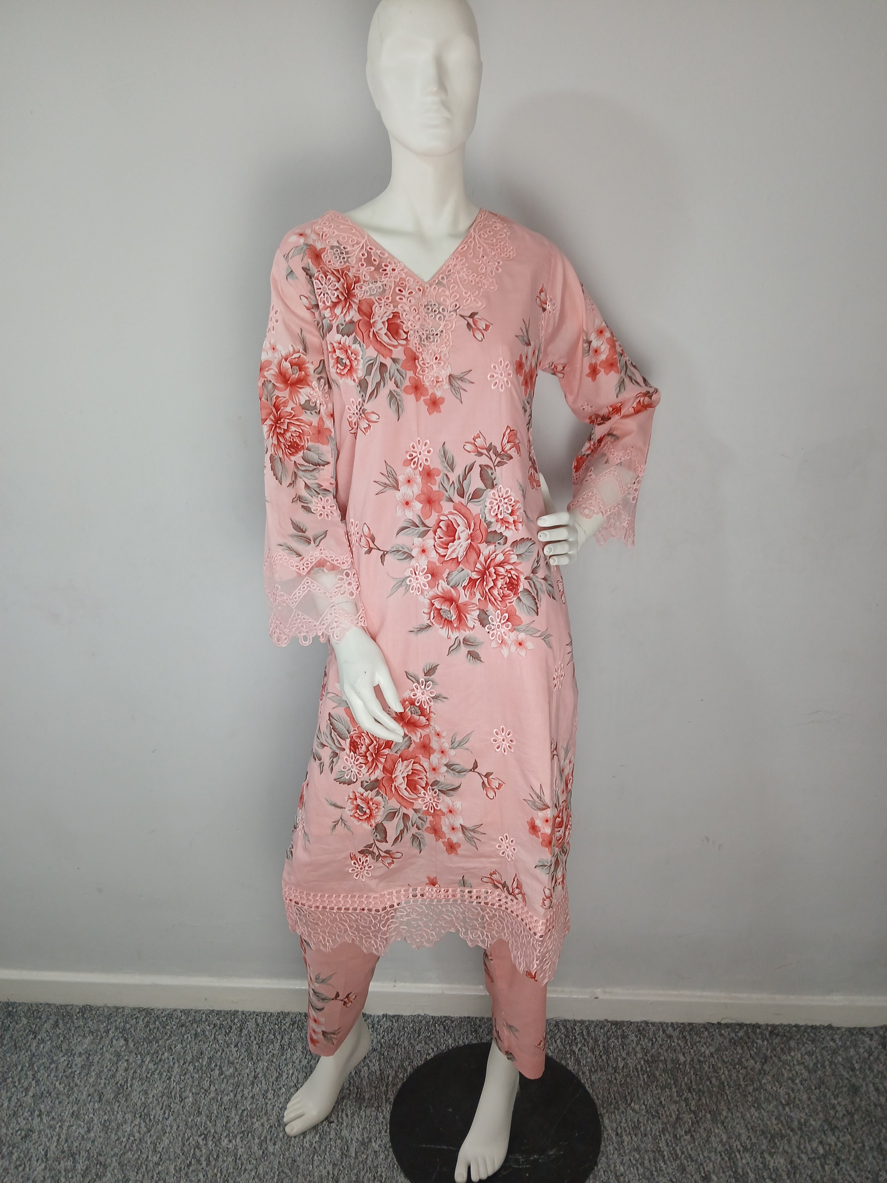 Noors Collection 3PC Linen Suit with Shaffon Duppata NC-2030