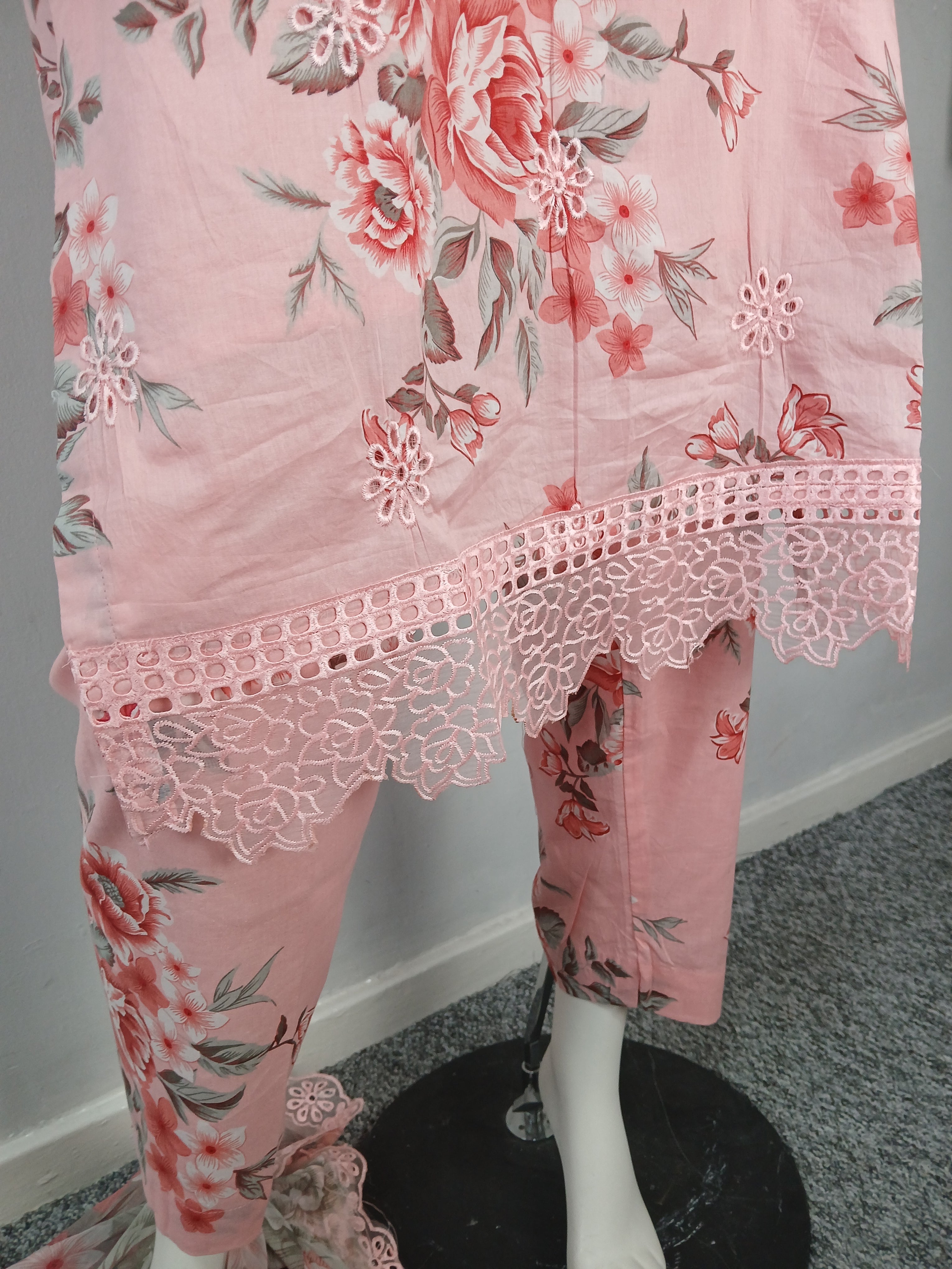Noors Collection 3PC Linen Suit with Shaffon Duppata NC-2030