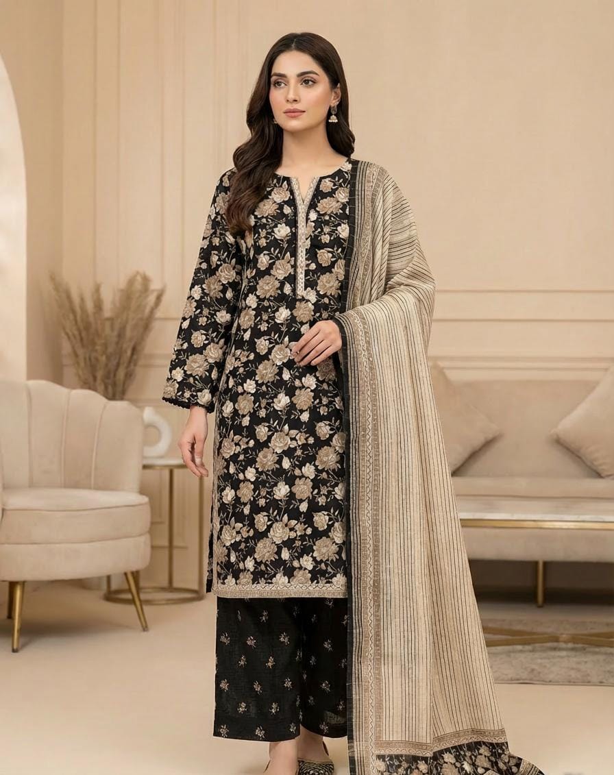 Bin Saeed 3PC Lawn Printed Suit B-S 0680